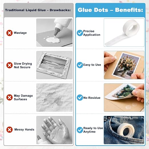 Glue Dots 1500 Pcs, Sticky Dots, Glue Dots Double Sided | Glue Dots - Image 8