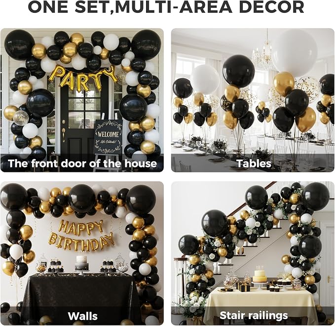 LOVESTOWN 18 Inch Black Large Balloons, Heavy Duty Balloons - Image 4