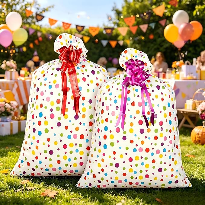 2 Pcs Large Gift Bags Oversized Plastic Storage Bags 48"x 36" - Image 7