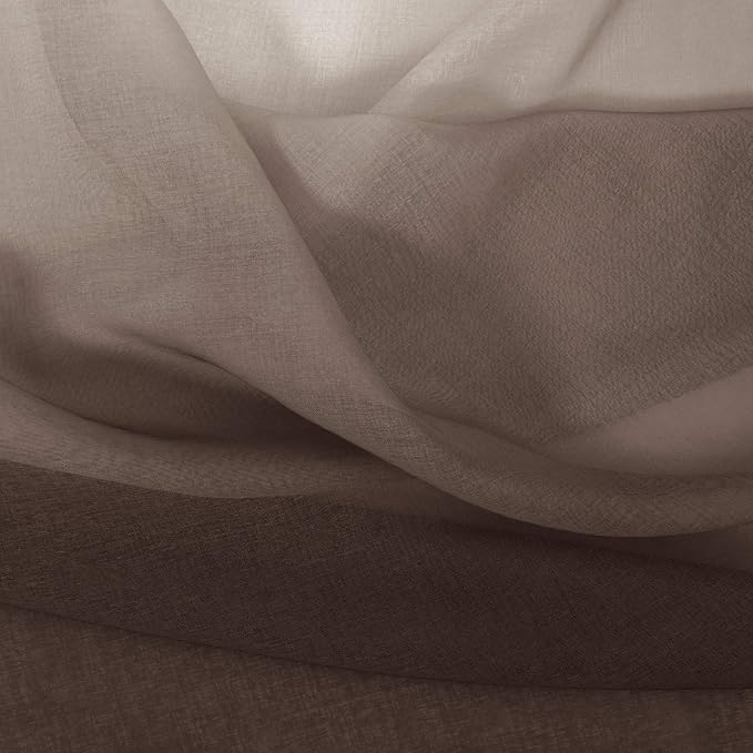 DWCN Ombre Faux Linen Sheer Curtains - Image 4