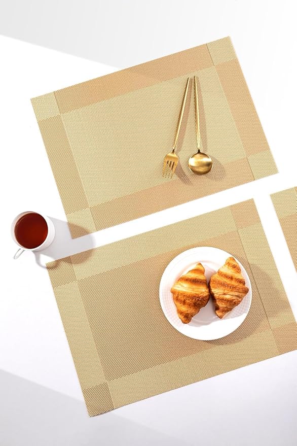 LEXMORE PlaceMats Set of 12 Vinyl/Plastic Woven Place Mats - Image 7