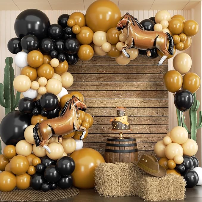 Western Balloons Garland Arch Kit 166Pcs by Unknown