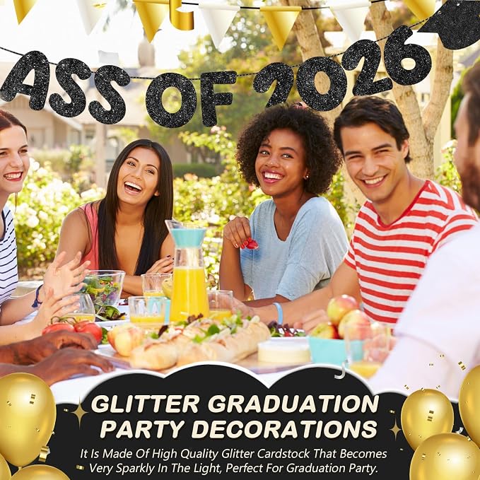 Fulmoon Congrats Grad Class of 2026 Banner Graduation Party Decor Class of 2026 - Image 7