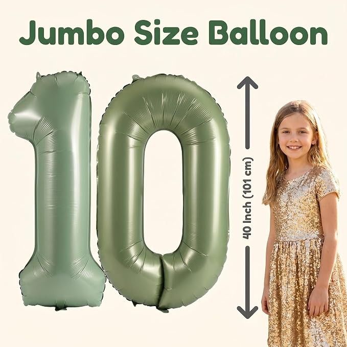 Number 10 Balloon Foil Mylar Balloons - Image 4