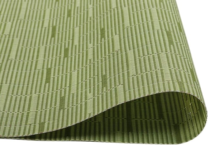 SHACOS Placemats Set of 8 Woven Vinyl Place Mats - Image 2