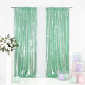 Eternal Beauty Mint Green 3mm Sequin Backdrop 2x8 Ft 2 Pack Wedding | Dense by EternalBeauty