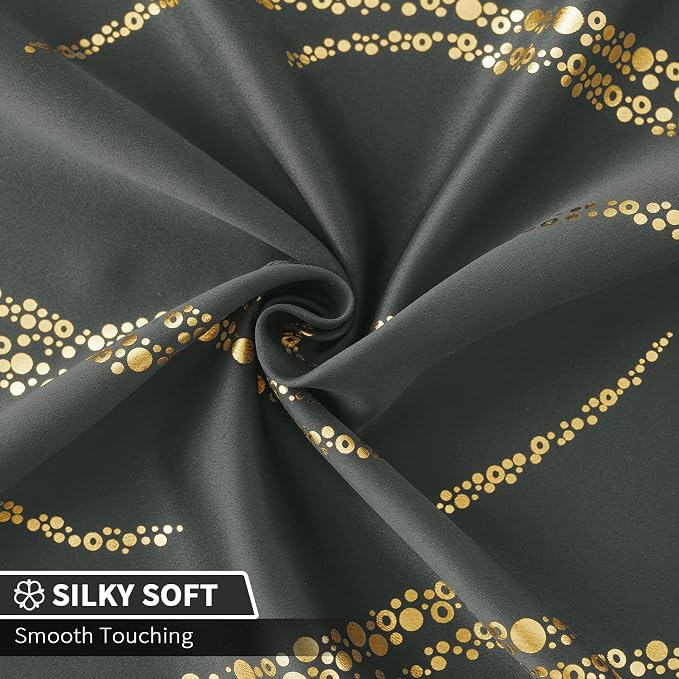 Yakamok Dark Grey Blackout Curtains - Image 5