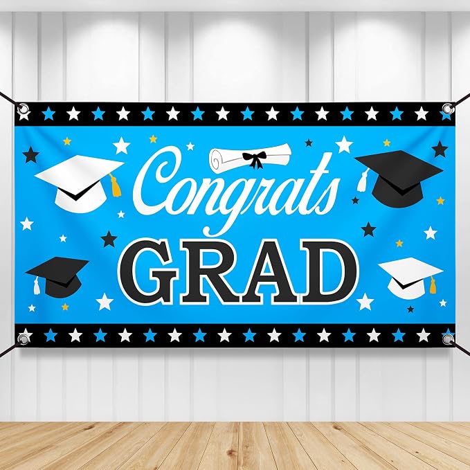KatchOn Congrats Grad Banner 72x44 Inch | Graduation Banner, Congratulations by KatchOn