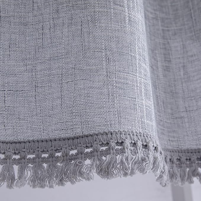 Beda Home Tassel Linen Textured Swag Curtain Valance - Image 5