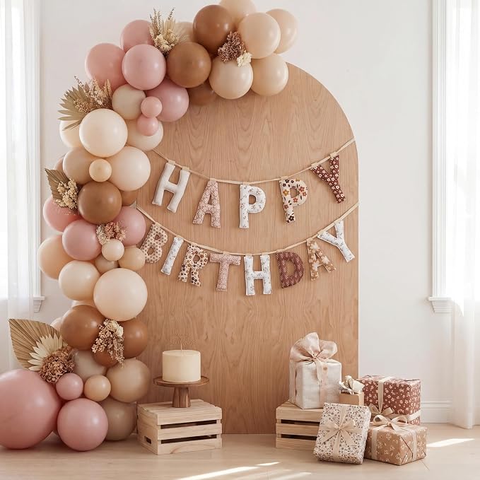 Pre-strung Happy Birthday Banner Sign Reusable Felt Happy Birthday Garland - Image 6
