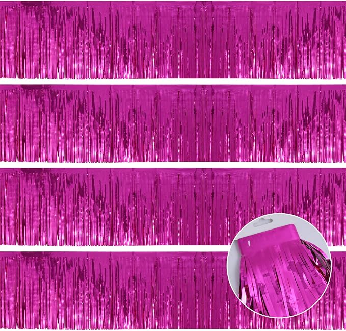 Hot Pink Party Decorations 48FT by YUKL
