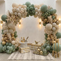 Sage Green Balloons Garland Arch Kit by Unknown
