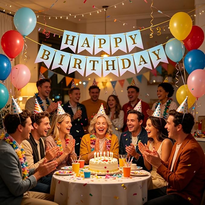 Happy Birthday Banner Birthday Party Supplies - Image 5