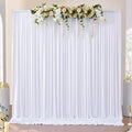 NSSONBEN 10x10 ft Wrinkle Free White Backdrop Curtains by ENJOYYOURPARTY