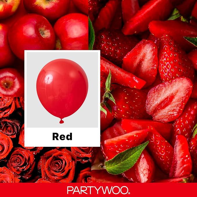 PartyWoo Red Balloons 85pcs Different Sizes of 18 12 10 5 Inch | Balloons - Image 2
