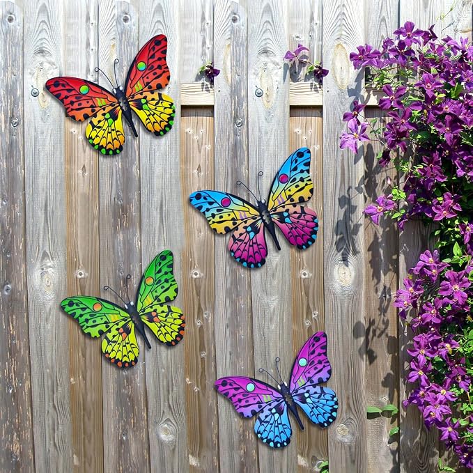 Metal Butterfly Wall Decor - Image 2