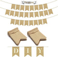 30 pcs Blank Burlap Banner Pre-Stringed by MLAPIS