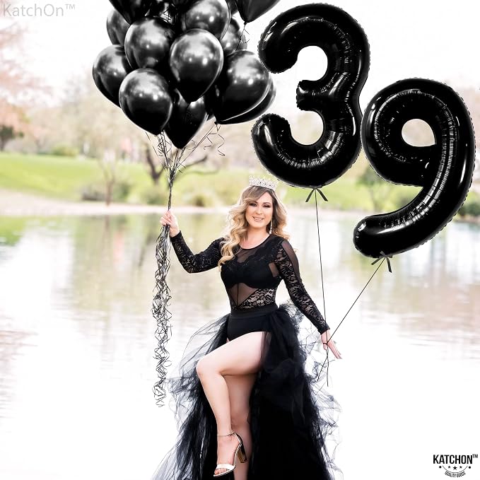 KatchOn Big 39 Balloons Numbers Black - Image 8