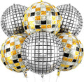 6pcs 22 Inch Multicolor Disco Ball Balloons by Paready