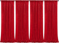 Red Sequin Backdrop Curtains 4 Pcs 2ftx8ft Glitter Shimmer Fabric | Sparkly by B-COOL