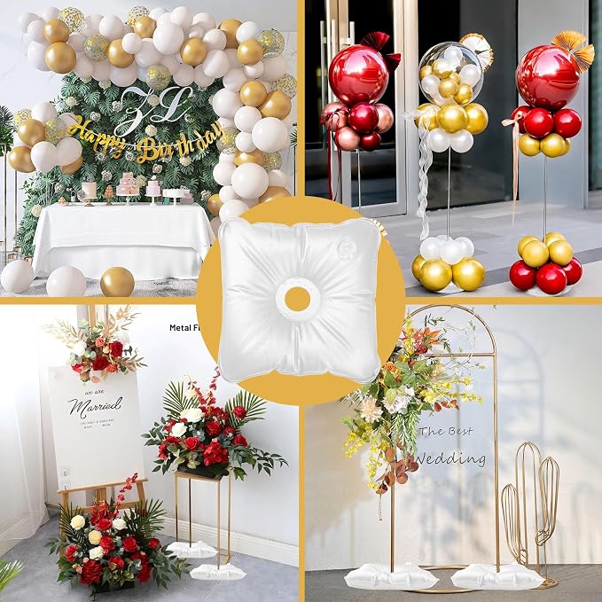 2 Pack Water Weight Bags for Balloon Column Stand and Balloon Arch | Upgraded - Image 7