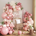 Dusty Pink Balloon Arch Kit for Baby Shower Birthday Decorations | Mauve by CROSSFINGERS