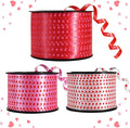 BEISHIDA Heart Printed Ribbon, Balloon String 3 Rolls 100 Yards by Beishida