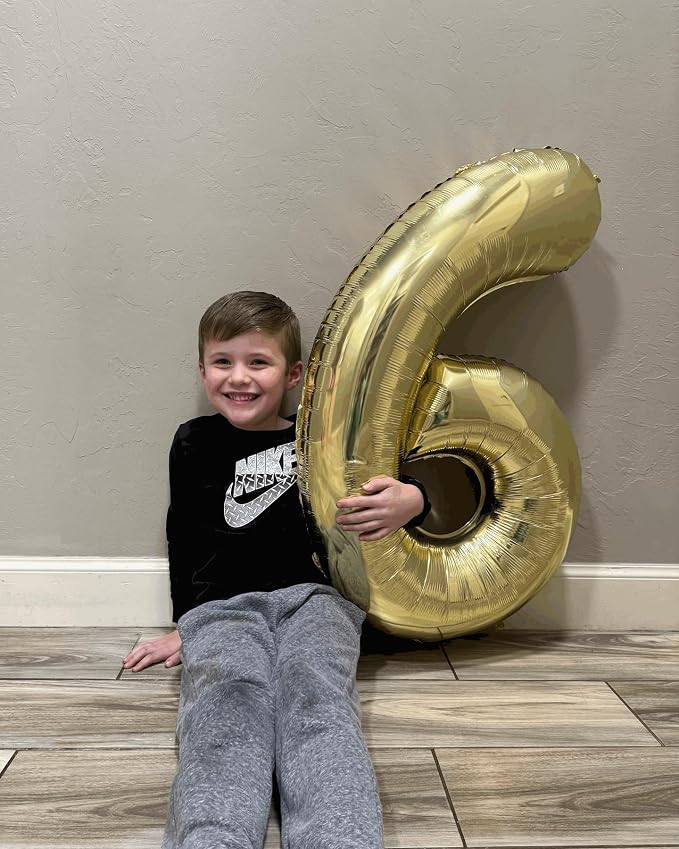 Light Gold Number 8 Balloon 40 Inch, 8th Birthday Decorations Men Women | Foil - Image 9