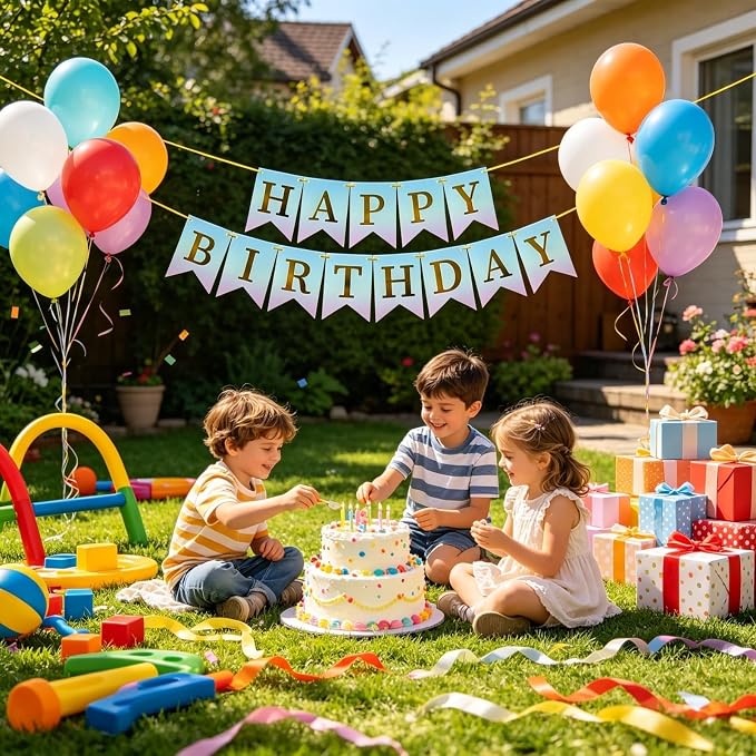 Happy Birthday Banner Birthday Party Supplies - Image 6