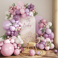 Pink and Purple Balloon Arch Kit by JOYFLOAT