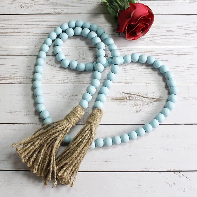CVHOMEDECO. Wood Beads Garland - Image 2