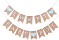Sweet Baby Boy Burlap Banner by WAWOO
