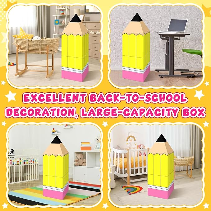 Denylo pro 12 Pcs Back to School Decoration Large Pencil Decoration Boxes - Image 4