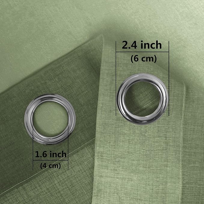 DWCN Ombre Short Sheer Curtains - Image 4