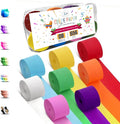 8 Crepe Paper Streamers, 656ft Pack of Rainbow Streamers Party Decorations | by CaptainD%C3%A9cor