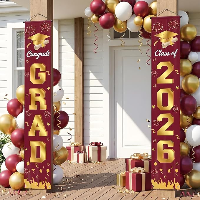 Graduation Decorations 2026 Porch Banner, Congrats Grad Class of 2026 Banner - Image 7