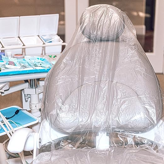 JMU 125Pcs Disposable Dental Full Chair Covers 29" x 80" Chair Clear Sleeve - Image 7