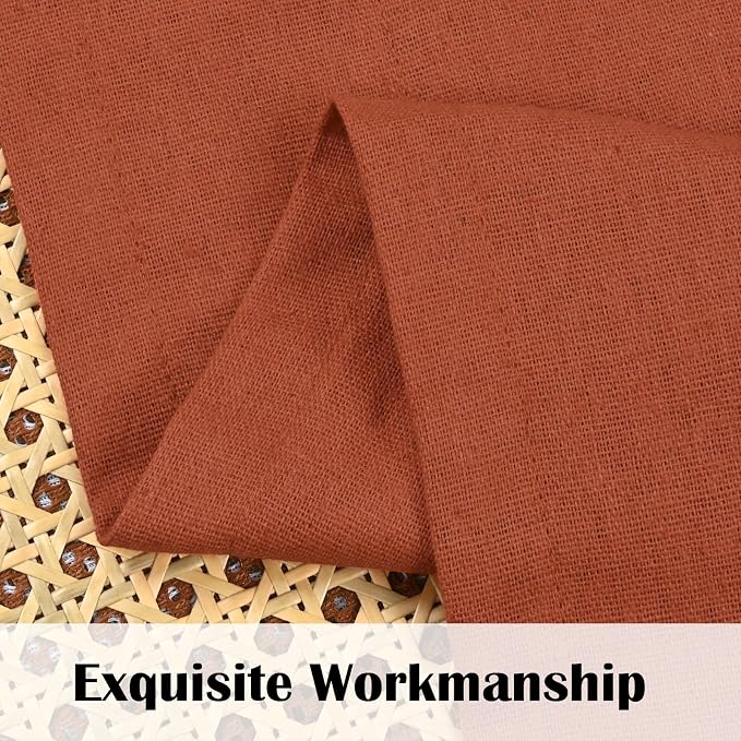 Farmhouse Valance Curtains, Boho Cotton Linen Kitchen Valance, Rod Pocket - Image 5