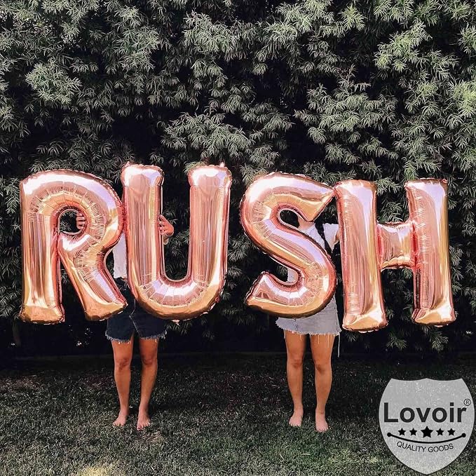 Lovoir 40 Inch Large Rose Gold Letter N Balloons Big Size Jumbo Mylar Foil - Image 5