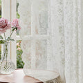 Anmao Vintage Lace Sheer Curtains 63 Inches Long by Anmao