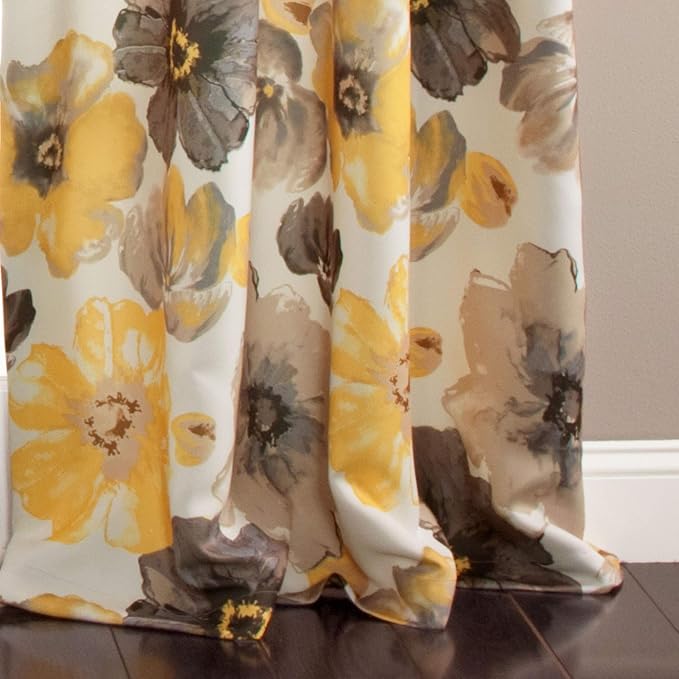 Lush Decor Leah Room Darkening Window Curtain Panel Pair, 84 inch x 52 inch - Image 4