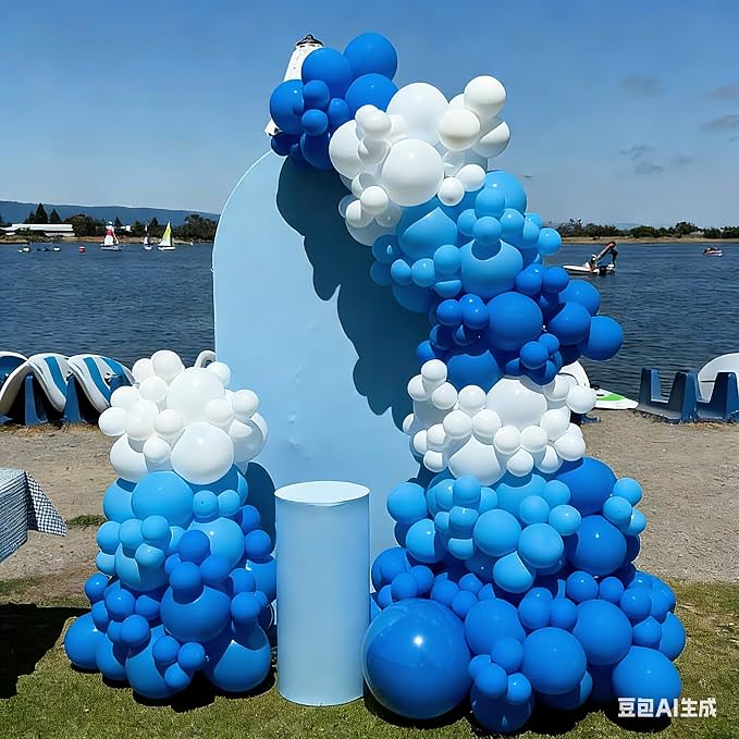Blue Balloons Balloons Arch Kit, 18 12 10 5 inch, Baby Shower, Graduation Party - Image 4