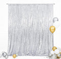 Eternal Beauty Silver 3mm Sequin Backdrop 8x10 Ft by EternalBeauty