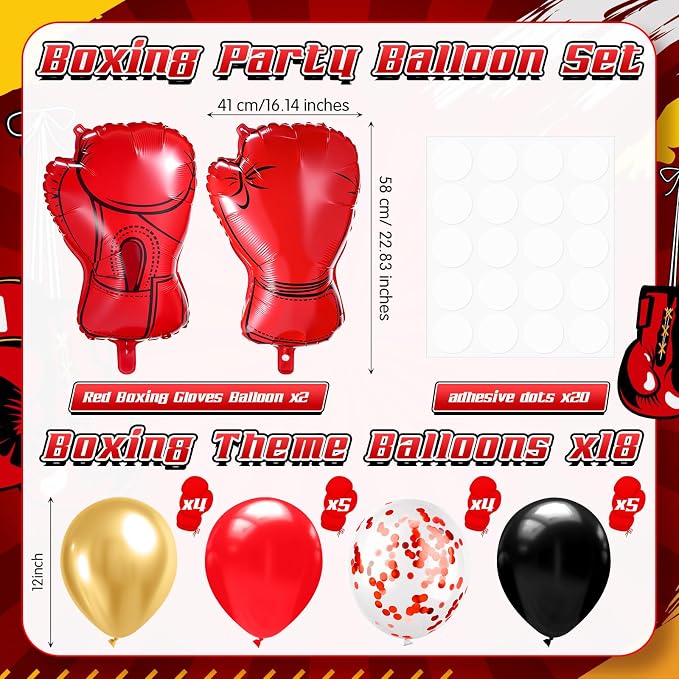 Seematn 2 Set Boxing Balloon Stand Kits Boxing Balloons Sticks Holder - Image 2