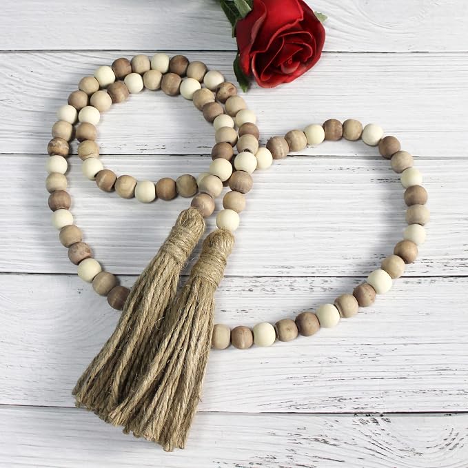 CVHOMEDECO. Wood Beads Garland - Image 2