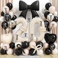 Beige 20 Balloon Number, 20th Birthday Decorations by Jobkoo
