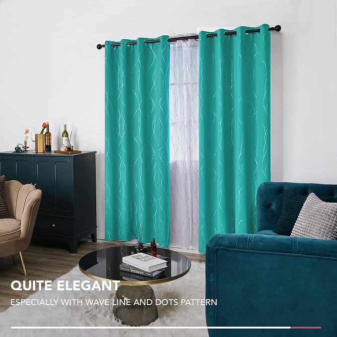 Deconovo Living Room Curtains 108 Inch Long, Thermal Insulated, Room Darkening - Image 6