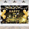 WeBenison Happy 5th Anniversary Backdrop 5th Wedding Anniversary Photography by WeBenison