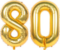 40 Inch gold Number Balloons 80 Helium Foil Mylar Balloon | Birthday Party by Exquisitehighqualitypartydecorationstomeetyoureveryneed%EF%BC%81