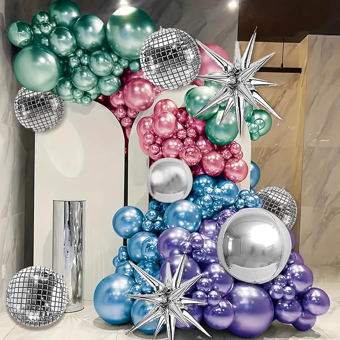 Metallic Balloon Garland Arch Kit, - Image 5